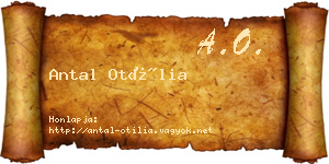 Antal Otília névjegykártya