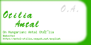 otilia antal business card